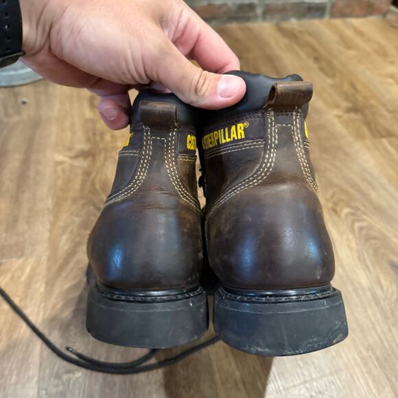 Caterpillar Men\'s Size 10 M Brown Leather Work Boots  P71479 main image 4